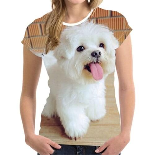 Street Leisure T Shirts for Women Pink Product Hot Money Summer-dress-women New Product 2021 Oversize Dog Crew Neck Black