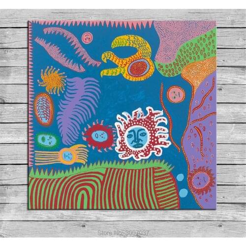100%Hand Painted Yayoi Kusama universe of Painting Home Decorative Art Picture Oil Painting on Canvas wall painting no framed