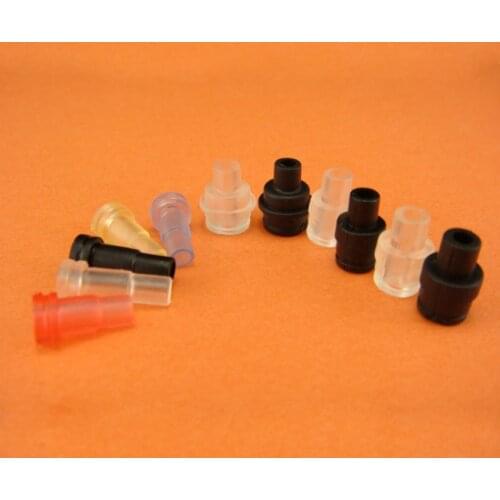 100 pcs 6.8mm OD 4mm diameter soft 8-wire 12-wire 3.5mm headphone plug tail tail protective sleeve(not contain plug)