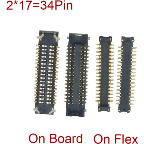 2Pcs 30 Pin LCD Display FPC Connector On Board Motherboard For Huawei Enjoy 6S Honor 6C Nova Smart Screen Flex Plug Port