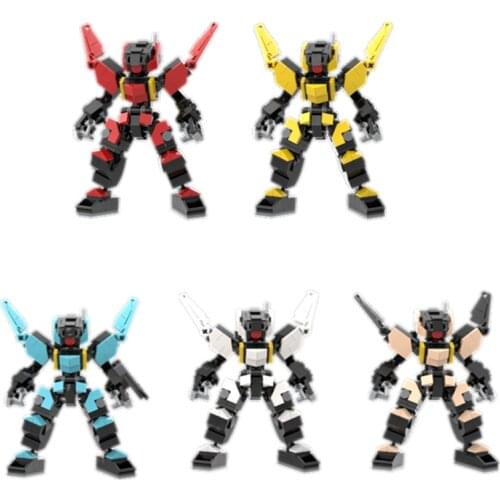 225+Pcs 15cm Mecha Bricks Model Small Particles Building Block Educational Toy DIY STEM MOC