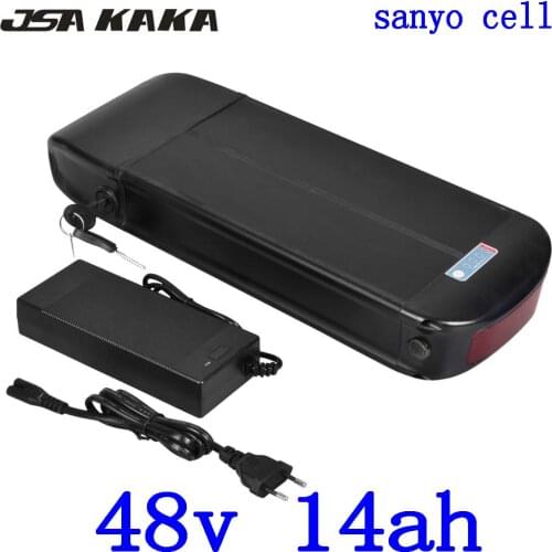 48V battery 48V 14AH electric bicycle battery 48V 14Ah 13AH Lithium ion battery use sanyo cell for 48V 500W 750W E-bike Battery