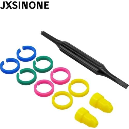 Cleqee Oscilloscope Probe Accessories Capacitance Non-inductance Screwdriver Mark Four Color Ring IC Cap Compatible with Probes