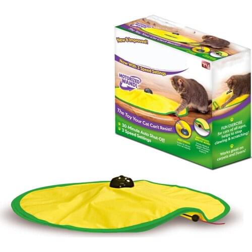 Automatic Rotating Cat Toy Interactive Electronic Wand Cat Toy for Indoor Auto Shut-Off Random Rotate FunnyPet Products for Cat