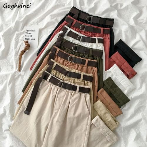 Casual Pants Women Solid Wasitband Large Size 4XL Straight All-match Sashes Unisex Womens Loose Trousers 4-color Ulzzang Vintage
