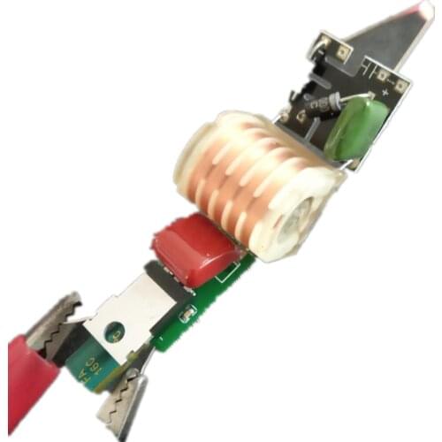 DC-DC7.4v Boost 2Kv DC High Voltage Pulse Module Ignition Discharge Coil 2mm Arc Generator DIY