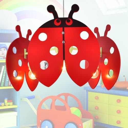 Childrens bedroom Pendant Lights decorative lights girls romantic room personalized reptiles 3 head hanging led lamp LU80129