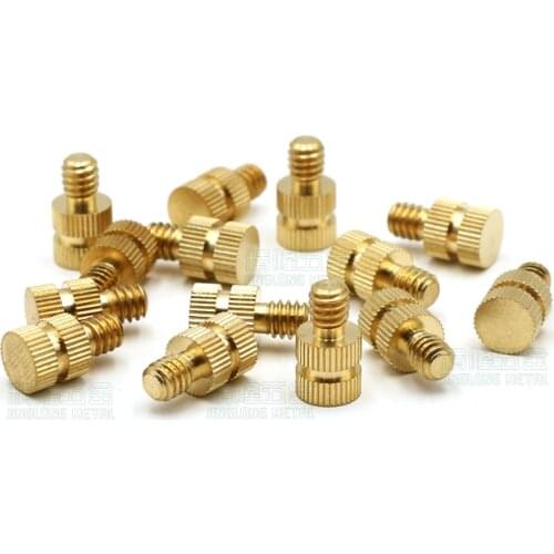 Photographic equipment pan tilt accessories beer machine English screw 1 / 4-20 knurled injection molded copper nut embedded
