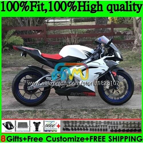 Injection For Aprilia RS-125 RS125 06 07 08 09 10 Red white 11 61BS.115 RS4 RSV125 RS 125 2006 2007 2008 2009 2010 2011 Fairing