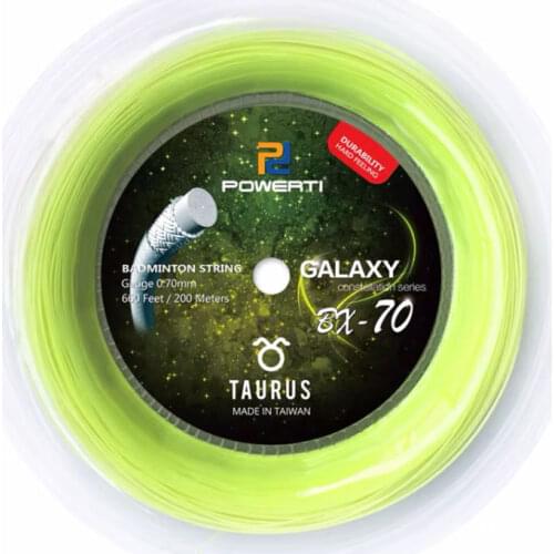 Powerti 0.70mm Badminton String Coil 200m BX70 Nylon Badminton Racket Stringing Machine Ball Line Men