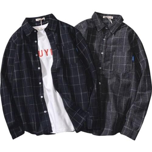 Мужские клечатые рубашки KLV China At AliExpress