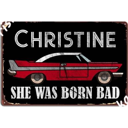 Christine Classic Car Model Lover Automotive Metal Signs Plates Retro Party Wall pub Tin sign Posters