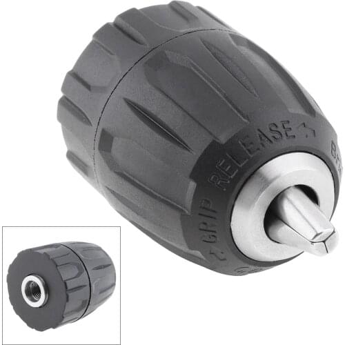 Mini Keyless Drill Bit Chuck Adapter Converter Air / Electric / Cordless 1/32 - 3/8 in 24 UNF 0.8 - 10 mm Quick Change