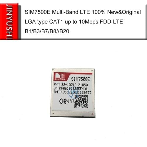 5pcs SIM7500E SIMCOM Multi-Band LTE 100% New&Original LGA type CAT1 up to 10Mbps FDD-LTE B1/B3/B7/B8//B20