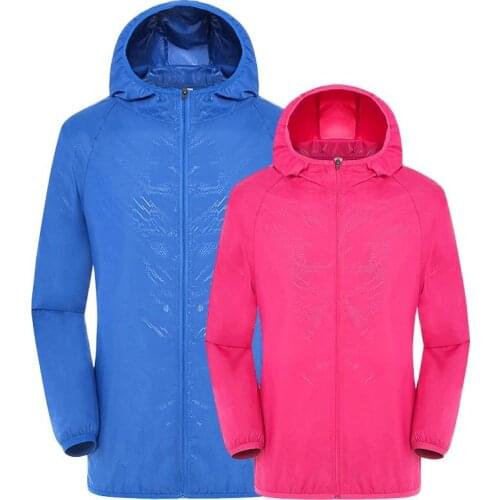 Add new Large 4XL plus size Lovers Summer fashion Sun UV Protection men Hooded Jacket Thin Breathable Beach Cardigan women coats