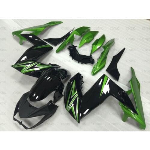 For Kawasaki Z300 Z250 2015 - 2016 Abs Fairing Z 300 250 2015 Black Green Full Body Kits Z300 Z250 2016 Full Body Kits Unpainted