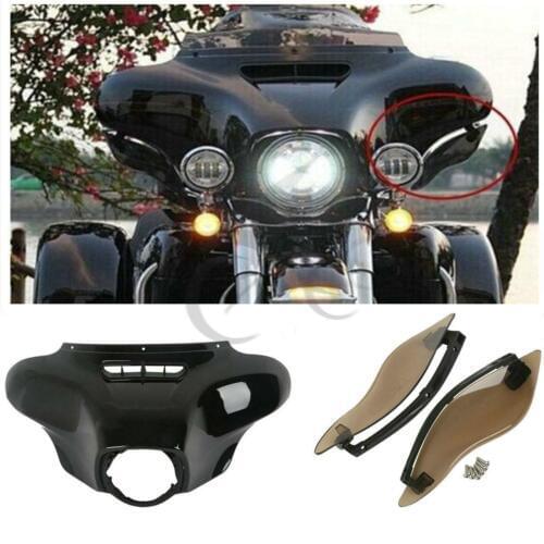 Motorcycle Front Outer Fairing Air Deflector For Harley Touring Electra Street Tri Glide Ultra Limited FLHTK FLHX FLHT 14-17 16
