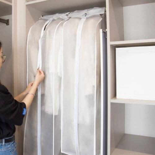 Dust Proof Clothes Hanging Bag Three Dimensional Transparent Coat Bag Clothes Wardrobe Accessory