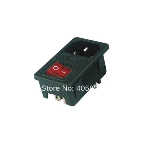 AC power socket,fuse switch,ac inlet AS-10 with boat switch KCD1-104N