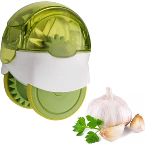 Manual Garlic Chopper Roller Cutter Garlic Press Vegetable Fruit Mincer Garlic Ginger Chili Masher Household Kitchen Tool