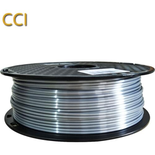 Silk pla silver 2.85mm 1kg 3d printer filament pla silky shiny 1KG 3D pen printing material silk like feel PLA Metal like silver