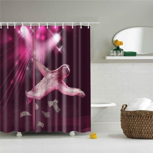 Animals Pattern Shower Curtain High Quality Boho Home Decor Washable Bath Curtains Bathroom Polyester Fabric Screen With Hooks