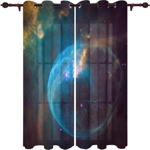 Outdoor Curtains Universe Dream Living Room Kitchen Curtain Drape For Patio Garden Gazebo Yard Valance Cutains