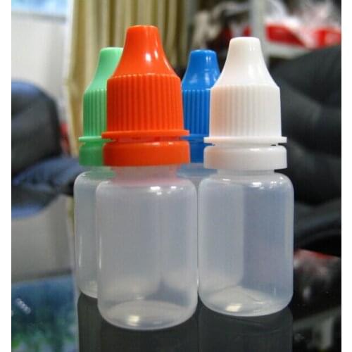 Dropper bottle 10ML with tamper plastic bottle cap for eye liquid