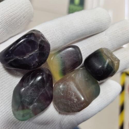 Freedom Natural Rock Quartz Crystal Runes Tumbled Stone Divination Fluorite Rune Fortune-telling Reiki Healing Gift Decor