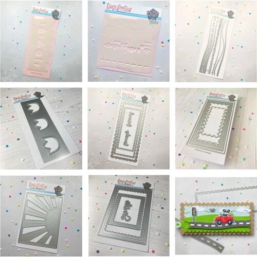 Street Scene Railway Crown Sun Frame Metal Cutting Dies Stencils for DIY Scrapbooking Album Stamp Make Paper Card Embossing New