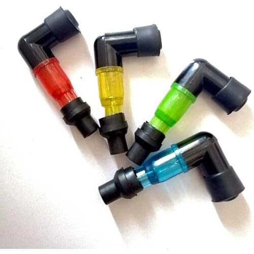 Universal cyclopropane 8mm ignition coil elbow spark plug cover head For motorcycle suzuki honda