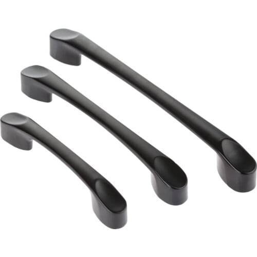 Cabinet Door Vintage Handles Black 64mm/96mm/128mm Zinc Alloy Furniture Hardware Cabinet Cupboard Drawer Knobs Modern style