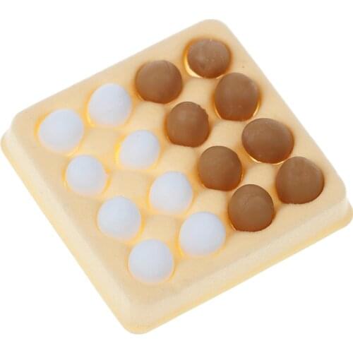 1:12 Dollhouse miniature egg carton with 16 pcs eggs dollhouses