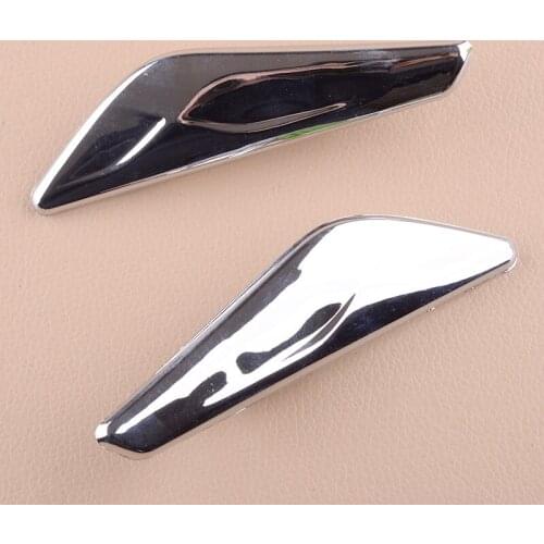 1 Pair 51117338570 51117338569 Car Chrome Fender Panel Side Marker Signal Light Finisher Trim Decor Fit For BMW X3 X4 F25 F26