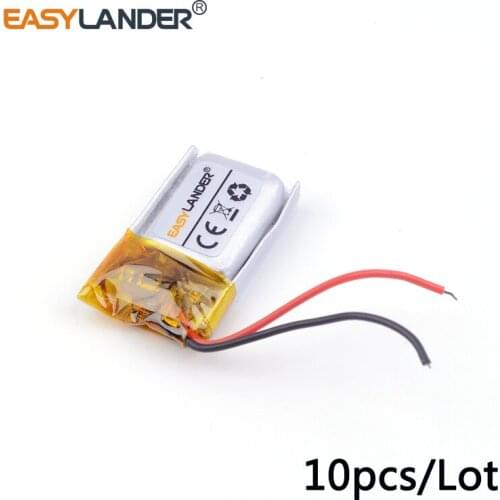 10pcs /Lot 3.7v lithium Li ion polymer rechargeable battery 301520 70mAh use GPS DVR Toy