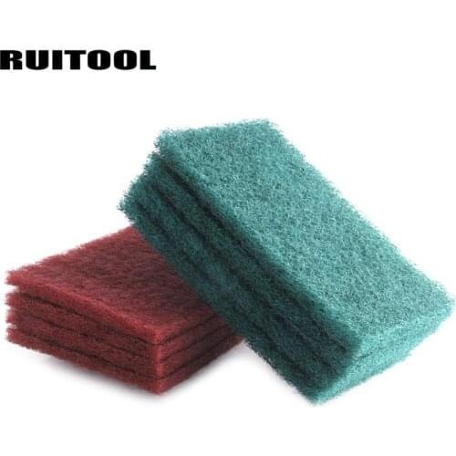 200*120mm Cleaning Polishing Pad Nylon Abrasive Brush For Rust Polishing Cleaning Cloth Abrasive Tools 4pcs