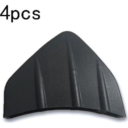 4pcs Universal Rear Bumper Diffuser Molding Point Garnish Shark Fin Spoiler Black Red For All Car
