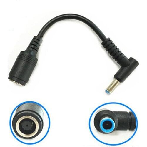 7.4*5.0 mm to 4.5*3.0 mm with Pin Bule DC Plug Power Charger Adapter Converter Connector for HP Ultrabook for Dell Laptop