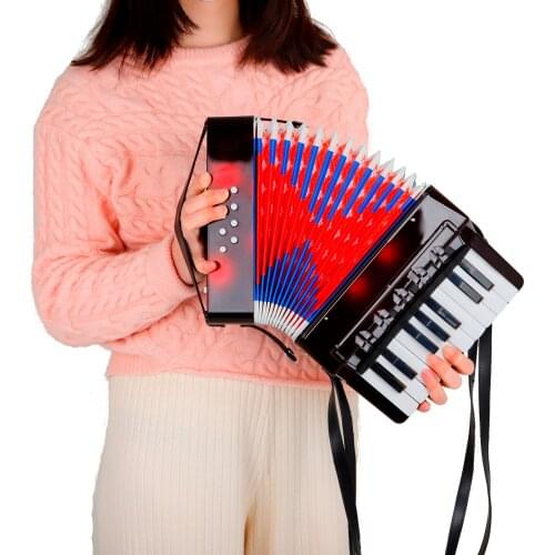 17-Key 8 Bass Accordion Kids Educational Musical Instrument Rhythm Toy for Beginners Students