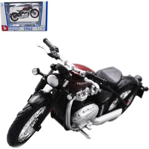 Bburago Genuine 1:18 Triumph Bonneville Bobber Model Cars Toys Simulation Motorcycle Tire Movement With Box Children Toys