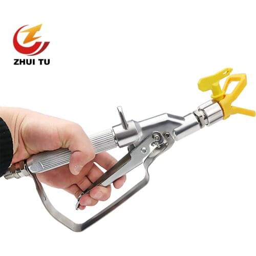 High Pressure Airless Paint Spray Gun Airbrush +517 Spray Tip +Nozzle Guard For Wagner Titan Pump Spraying Machine