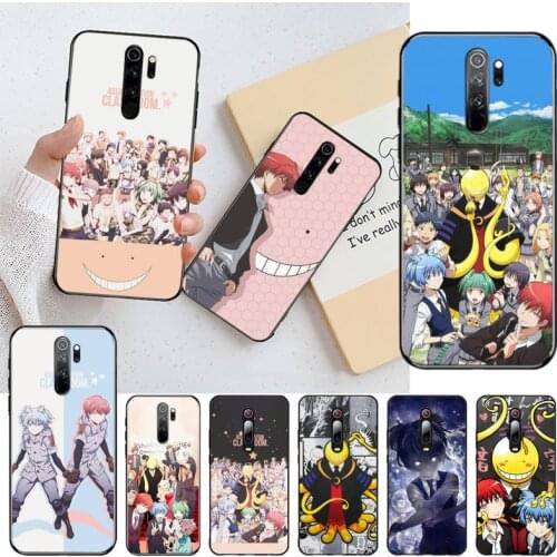 CUTEWANAN Assassination Classroom Black Soft Shell Phone Case Capa for Redmi Note 9 8 8T 8A 7 6 6A Go Pro Max Redmi 9 K20