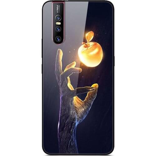 For VIVO V15 Pro Phone Case Tempered Glass Case Phone Cover Fitness Back Bumper Series 3