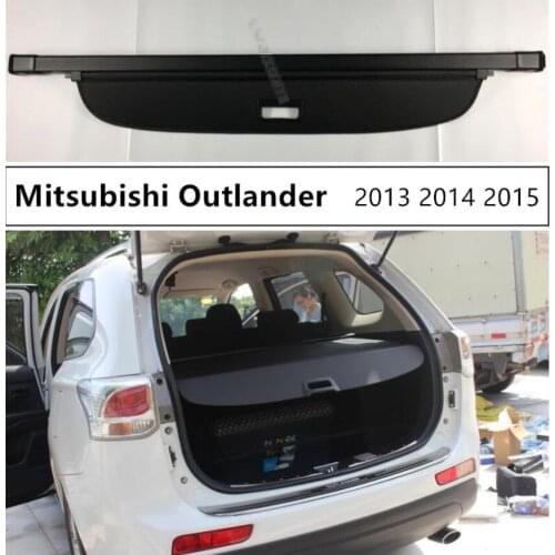 For Mitsubishi Outlander 2013 2014 2015 Rear Trunk Security Shield Cargo Cover High Qualit Auto Accessories Black Beige