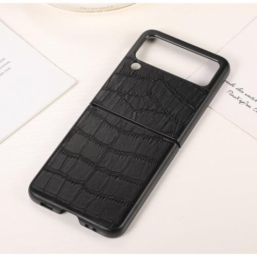 For Samsung Galaxy Z Flip 3 5G Flip 5G Case Luxury Genuine Leather Shockproof Back Cover Fundas For Z Flip 3 5G Capa