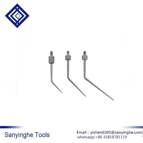 J12-J14 Dial indicator probe dial gauge stylus measuring head white steel sharp curved probe measuring tip (5 pcs/lots)