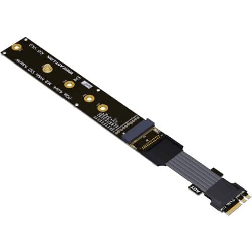 M.2 WiFi A.E Key To M.2 M Key Interface Transfer Extension Adapter Cable M2 NVME SSD Pcie 4.0 Gen4 8G/bps Converter Card