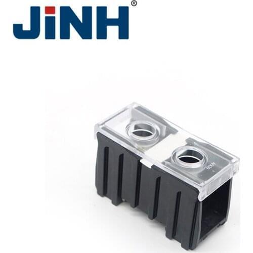 Din Rail 400K Cable Terminal Blocks Transparent Electrical Terminal Block Plastic Screw Wire Connectors