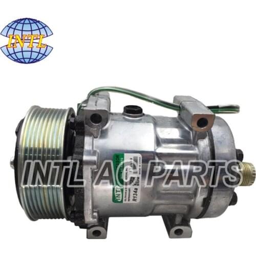 Sanden 8090 8144 8278 Auto A/C AC Compressor for Iveco EuroCargo/ Eurostar JCB tractor truck 4894306 504185596 550197 8500795