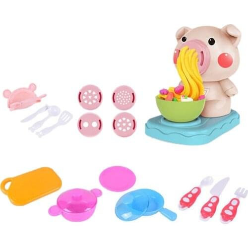 Noodle Machine Toy Play Machine Tools Kit DIY Dough Kitchen Creations Playset for Kids Boys and Girls